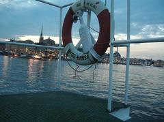 Gustav Af Klint boat and guesthouse on a sunny day