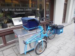 Postnord cargo bike in Stockholm