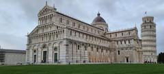 Pisa Cathedral front view with blue sky