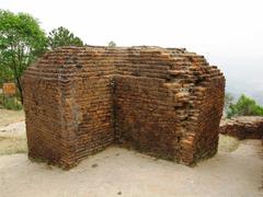 Brick wall of southern gate of Ita Fort in Itanagar, Arunachal Pradesh, India