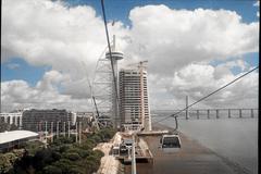 Vasco da Gama Tower in Nations Park, Lisbon, Portugal