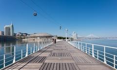 boardwalk at Parque das Nações in Lisbon, Portugal