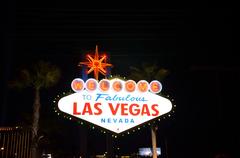 Welcome to Fabulous Las Vegas sign at night