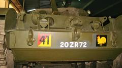 Front view of a Comet tank