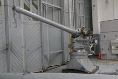 Deck gun on a ship