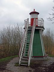 Lighthouse at Bunthäuser Spitze in Hamburg