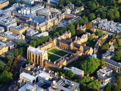 Aerial view of Keble College, Oxford