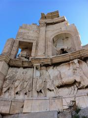 Monument of Filopappos on top of the hill of the Muses in Athens, Greece