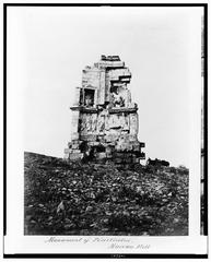 Monument of Pisistratus on Museon Hill in an albumen photographic print