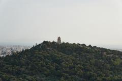 Philopappos Hill and Philopappos Monument from the Acropolis