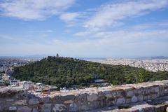 Philopappos Hill from the Acropolis