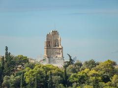 View from the Acropolis to the Philopappos Monument, Athens