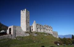 Belfort Castle exterior in Spormaggiore, Italy