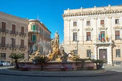 Fountain of Diana in Syracuse, Sicily