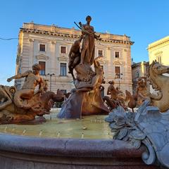 Fountain of Diana in Siracusa, Italy