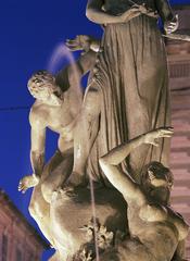 Il mito di Alfeo e Aretusa monument in the Fountain of Diana, Italy