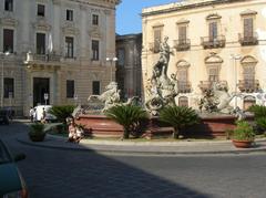 Siracusa cityscape with historical landmarks and coastline