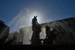 Fontana di Diana in Siracusa, Italy