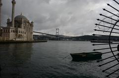 Ortaköy Mosque in Istanbul at sunset