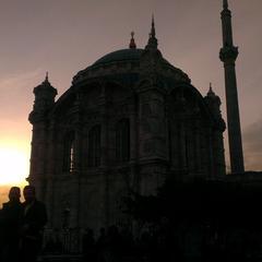 dark themed depiction of religion in Istanbul Ortaköy