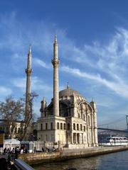 Büyük Mecidiye Camii in Istanbul with scenic waterfront view