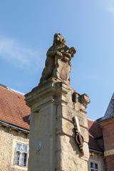 Gate of Senden water castle in Senden, North Rhine-Westphalia, Germany