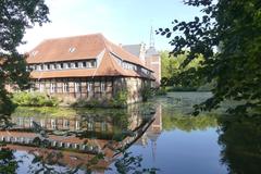 Photography of Schloss Senden architectural monument from southwest view.