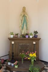 Marian statue in the chapel at Schloss Senden