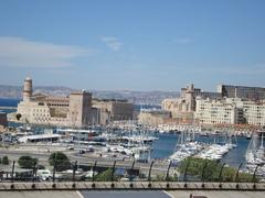 Marseille cityscape with the Basilica of Notre-Dame de la Garde