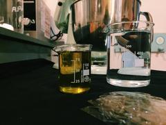 Olive oil, water, and gelatin leaves