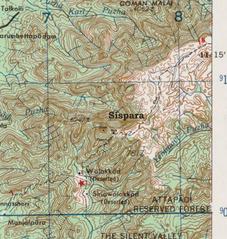 topographic map of Sispara region