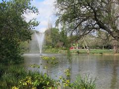 Parc Olbius Riquier pond in Hyères, Var, France