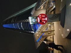 Tokyo Roppongi Hills Mori Tower with countdown to Olympics 2020