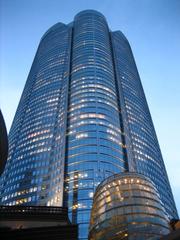 Partial view of Mori Tower from below