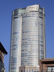 Roppongi Hills Mori Tower west side with logo