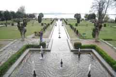 Nishat Bagh in Srinagar, India with diverse flora