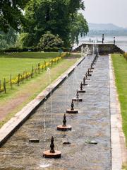 Nishat Bagh gardens in Jammu and Kashmir