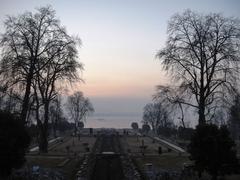 Nishat Bagh terraced garden with mountain backdrop