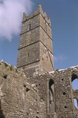 South East view of Claregalway Friary Tower