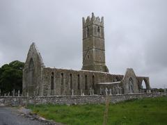 Remains of Claregalway Friary in County Galway, Ireland