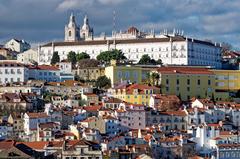 View of Lisbon from deck 12 of a cruise ship