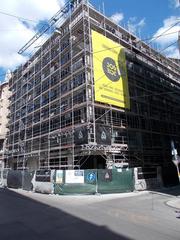 Hotel Joe under construction at the corner of Dohány Street and Klauzál Street, Erzsébetváros, Budapest