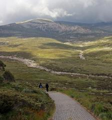 Start of the Mt K track from Charlotte Pass in Mt Kosciuszko Main Range