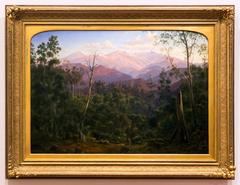 Eugene von Guerard's 1866 painting of Mount Kosciuszko seen from the Victorian border