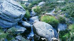 Heavenly Waterfall at the start of the hike to Mount Kosciuszko