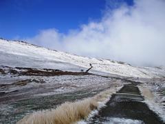 View from Mt Kosciuszko towards Rawson Pass and Thredbo track