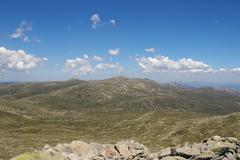 View from Mount Townsend towards Mount Kosciuszko