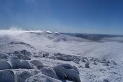 Morning views from the summit of Mount Kosciuszko