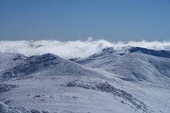 Morning views from the summit of Mount Kosciuszko