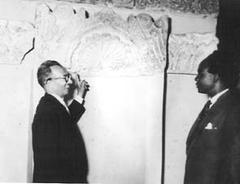 Pahor Labib with Kwame Nkrumah in the Coptic Museum